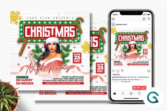 Christmas Night Party Flyer: Your Template for a Festive Event