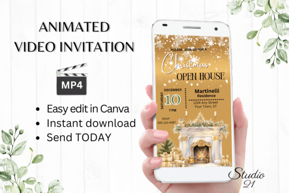 Christmas Open House Invitation: Your Festive Digital Solution