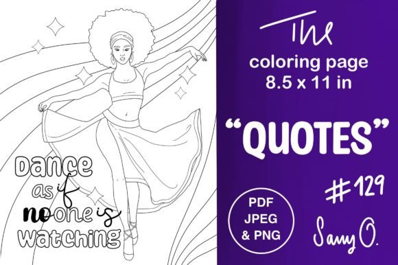 Dance Quotes Dancer Afro Black Woman PNG: More Than Just a Graphic