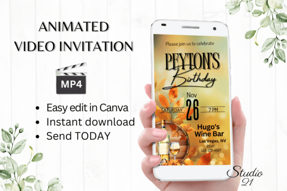 Effortless Autumn Elegance: Your Fall Wine Party Invite