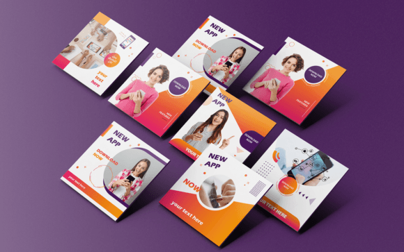 Elevate Your Brand with Social Media Posts Templates-App-031-22