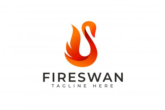 Fire Swan Logo Design: A Versatile Vector Asset