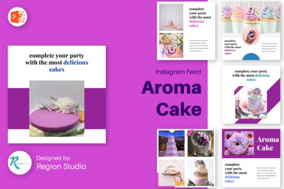 Instagram Feed - Aroma Cake: A Template for Sweet Visuals