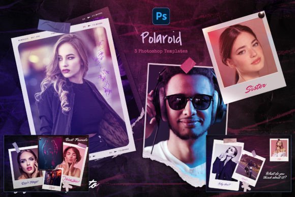 Polaroid Photo Templates: Elevate Your Visuals with Double Light Style