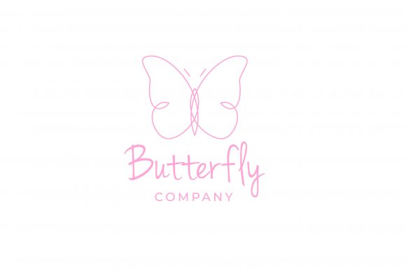 Simple Monoline Butterfly Logo: A Clean Vector for Modern Brands