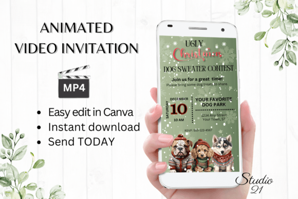 Ugly Sweater Contest Invitation: Your Digital Party Starter