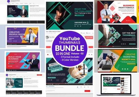 YouTube Social Banner Bundle: Your Channel's First Impression